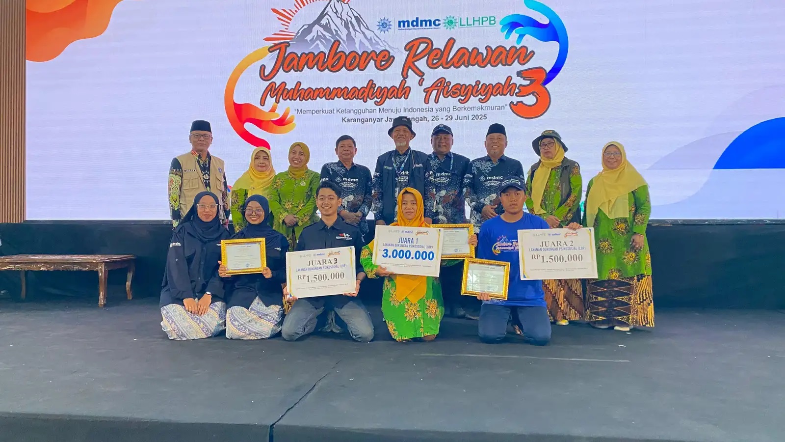 MDMC Solo Raih Juara II Lomba Dukungan Psikososial di Jamnas Relawan Muhammadiyah-Aisyiyah 2025