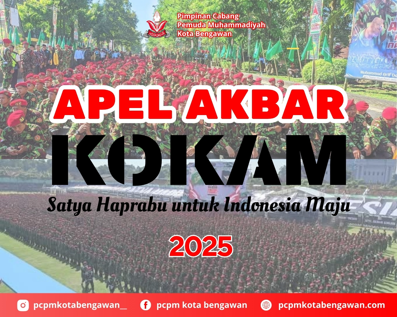 25 RIBU PASUKAN KOKAM PADATI STADION TRIDADI SLEMAN DALAM APEL AKBAR 2025 BERTAJUK "SATYA HAPRABU UNTUK INDONESIA MAJU"