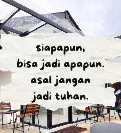 JANGAN JADI TUHAN UNTUK ORANG LAIN